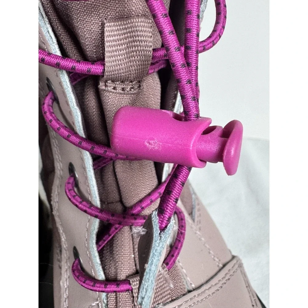 All In Motion Sklylar Girls Snow Boots 4 Pink Blush Leather‎ Thermolite Winter
